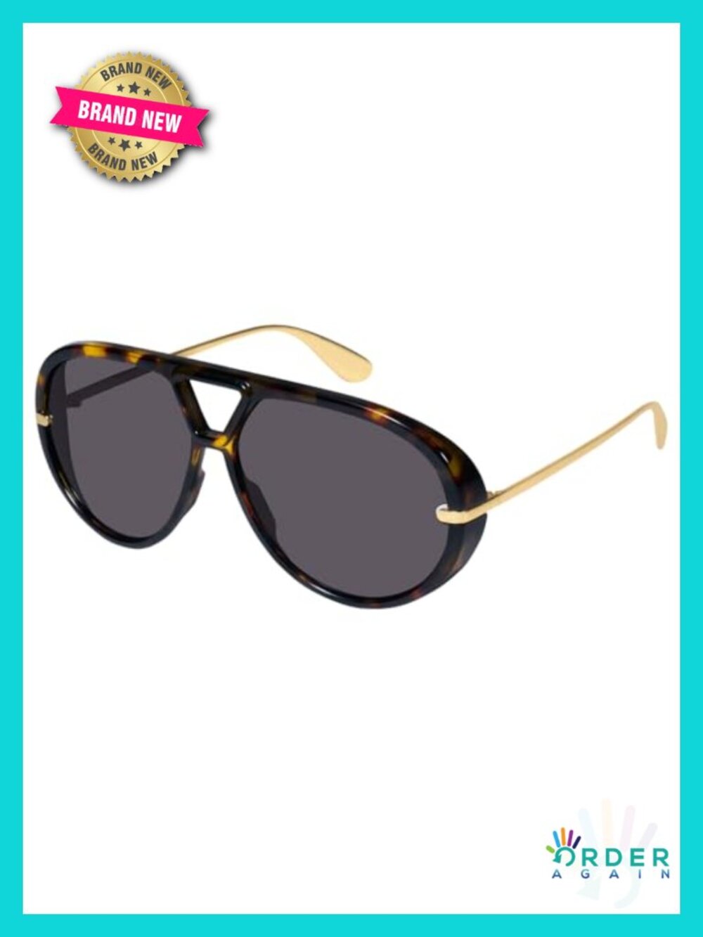 Oversized Aviator Sunglasses UV400 Polycarbonate Retro Full-Frame